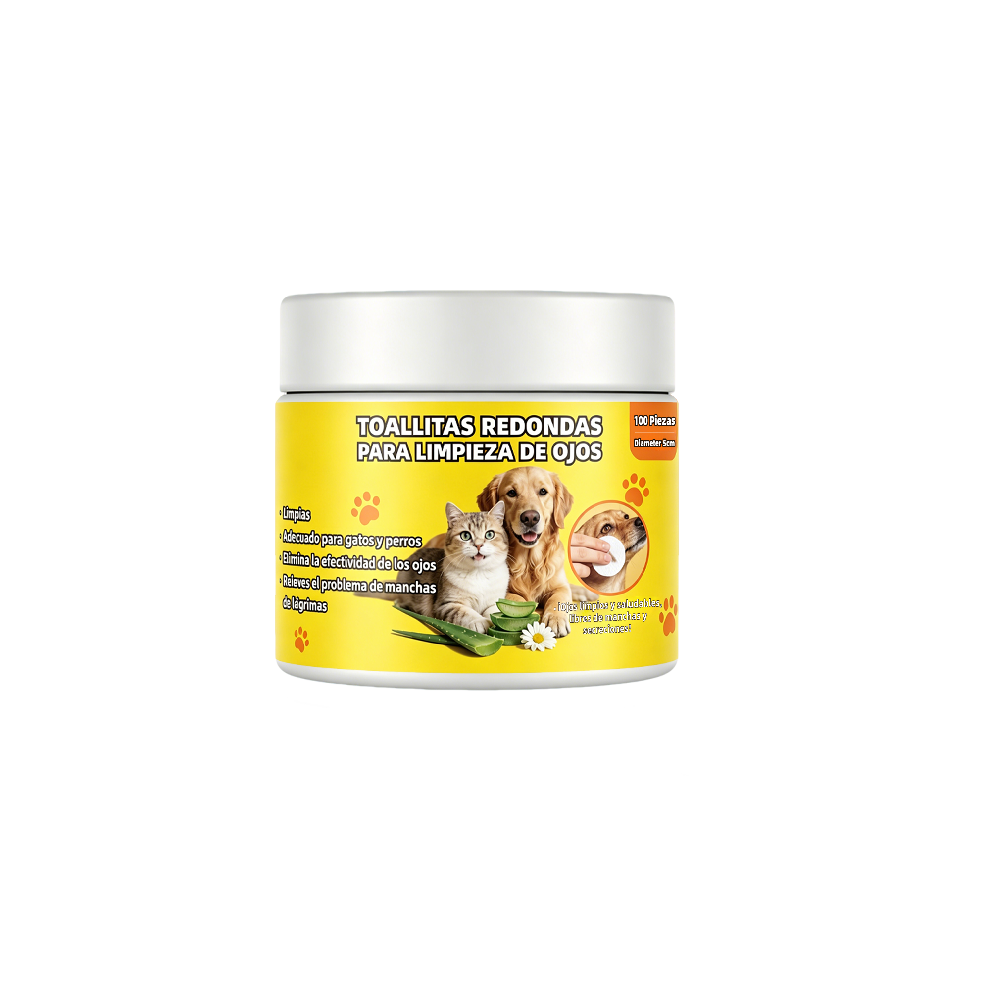 Lingettes pour les yeux des animaux