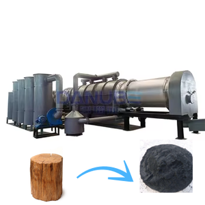 New Type <b>Coffee</b> Grounds Rice Husk Wood Charcoal Continuous Carbonization Making <b>Machine</b> - Product Image 1