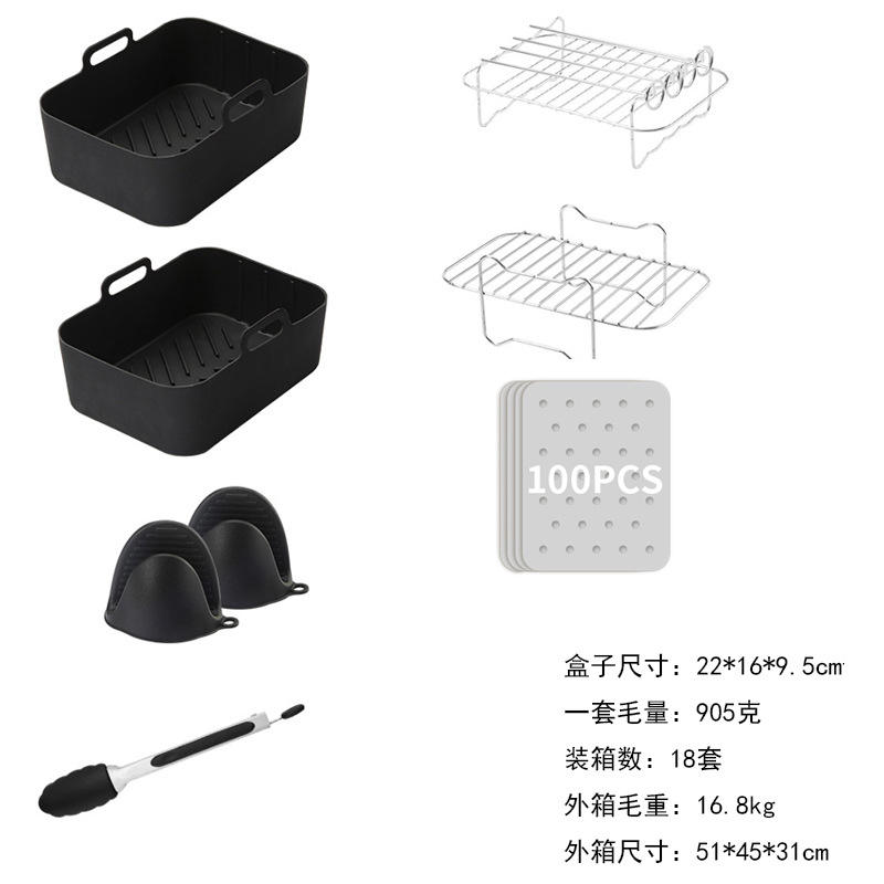 Ensemble de 7 pièces - 100 feuilles de papier huilé blanc