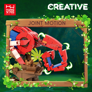 Hw trans. Parrot Tắc Kè Hoa fiddler cua xây dựng gạch tự làm lắp ráp giáo dục đồ chơi thiết lập hơi nước cơ khí động vật khối xây dựng - Product Image 4