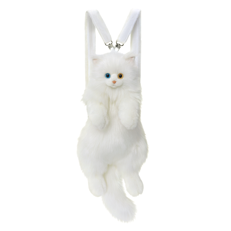 Chat blanc aux yeux étranges