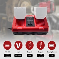 Chargeur double batterie pour outils électriques sans fil, accessoires pour outils électriques, compatible avec les packs M18 et M12 48-59-1812, 48-59-1804 et 48-59-1808