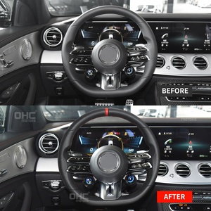 Volante de cuero completo para <span class=keywords><strong>Mercedes</strong></span> Benz W223 E63 W213 W214 W177 <span class=keywords><strong>CLA</strong></span> W463 W206 S206 W205 Amg volante 2021 2022 <span class=keywords><strong>2023</strong></span> - Product Image 6