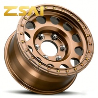 Jantes de camion tout-terrain légères et robustes à rebord profond 6.5-11J 6*139.7 6x135, couleur bronze personnalisée pour Ford Range Rover