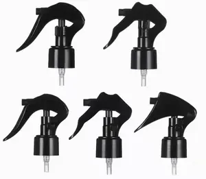 small Plastic Spray Nozzle 20mm 24mm 28mm black mini Trigger Sprayer with left right lock for Chemicals