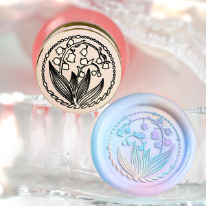 Mini sellos de cera grabados con láser, puntas de cobre, serie linda, para decoración de diarios, regalo. - Product Image 2