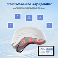 Casque de thérapie par lumière pulsée (PBM) pour la pénétration profonde du crâne, 810 nm 1070 nm, machine d'activation mitochondriale pour la vitalité cérébrale et le soutien du sommeil