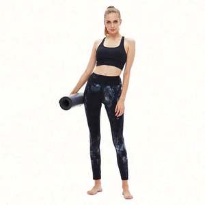 Conjunto de Ropa Deportiva de Yoga Personalizada para Mujer, Conjuntos de Yoga de Malla sin Costuras - Product Image 1