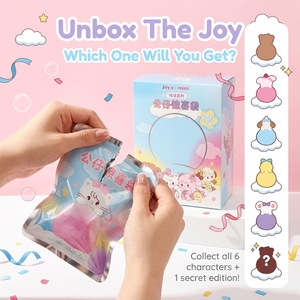 Série Mikko Pom-Pom, boîte mystère <span class=keywords><strong>surprise</strong></span>, figurine d'animal en PVC moelleuse avec porte-clés en métal, boîte de présentation de 12 pièces - Product Image 4