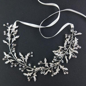 Luxus Haarschmuck Stirnband Frauen Braut Kristall Strass Kopf bedeckung für Frauen Party <span class=keywords><strong>Prom</strong></span> - Product Image 3