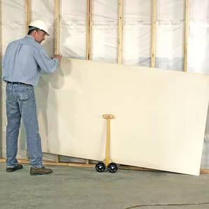 Kit d'outils d'installation de porte de chariot de cloison sèche en acier au carbone enduit de poudre jaune personnalisable de haute qualité avec chariot de chariot à plate-forme - Product Image 5