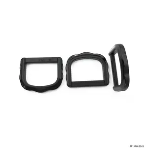 Plastic Square Ring Buckle Webbing Slider Adjust Buckle Straps Parts D Ring For Webbing Belt Buckles Bag Ribbon Accessories