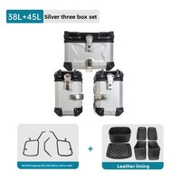 Boîtes latérales et arrière pour moto Benelli Jinpeng 502, cadre en alliage d'aluminium, capacité 38L/45L