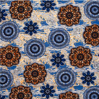 Tissu en gros de haute qualité100 % polyester tissu batik double face 100gsm115cmRobe, sac à main, pagne, bandana