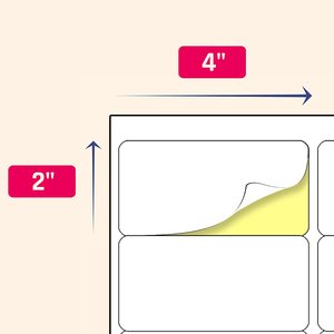 Nhà máy tùy chỉnh (2 "x 4") 30 tờ có thể in Trắng nhãn dán nhãn cho laser/Máy in phun in ấn - Product Image 2
