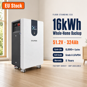Batería LiFePO4 de 16 kWh, 51.2V 324Ah, tipo Split, IP65, de pie, para sistema de almacenamiento de energía doméstico (ESS) con respaldo de energía y comunicación CAN - Product Image 1