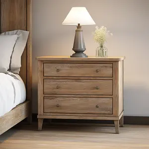 Mrs Woods High Quality Wholesale Bedroom Furniture Six Storage Drawers Solid Wood Bedside Cabinet