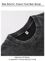 T-shirt Homme Oversize en Coton Tricoté 230 g/m² 100% Coton, Personnalisable avec Logo, Effet Délavé Vintage, Écologique et Respirant