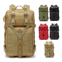 Nouveau design, sac à dos de randonnée de grande capacité 45L 50L pour l'extérieur, imperméable, en Oxford, durable, sac tactique