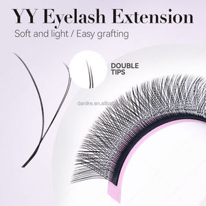 DANIKE 0.05 0.07混搭长度8-15毫米YY形睫毛延伸超柔软黑色哑光Y W睫毛D卷曲沙龙睫毛 - Product Image 4