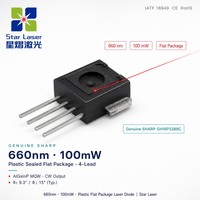 Diode laser rouge 660nm 100mW Medcical GH0631IB2GC TO-18 5.6mm pour l'alignement industriel, la croissance des cheveux