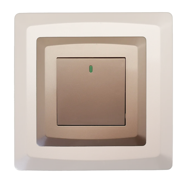 China Supplier New Arrival UK Standard Rose Gold 10A 1/2/3/4 Gang Home Wall Switch