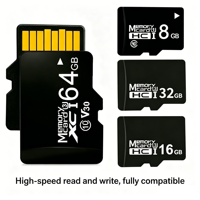 Carte mémoire universelle mini micro de haute qualité, directement de l'usine, 4 Go, 8 Go, 32 Go, TF Card U3 C10 PS2, grande capacité 256 Go, pour caméras de tableau de bord de voiture