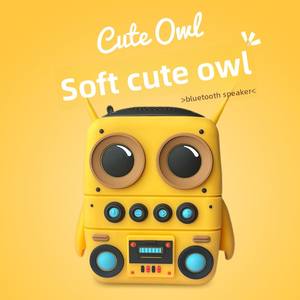 Nuevo Altavoz Bluetooth con Diseño de Búho, Bonito y Animado, Batería de 400 mAh, Portátil, Resistente al Agua, Regalo, Pequeño, de ABS - Product Image 1