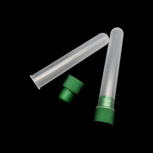 실험실 일회용 투명 PP PS 플라스틱 13*75 13*100 16*100mm 시험관 둥근 바닥 - Product Image 2