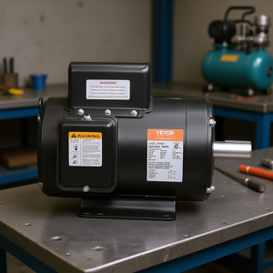 Moteur électrique AC Vevor 7,5 CV 230 V 3450 tr/min 184T monophasé à induction, montage sur pied pour compresseur d'air - Product Image 2