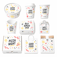 Emballages alimentaires et de boissons personnalisés OEM, boîte en papier pour boulangerie, gobelet en papier, bol en papier
