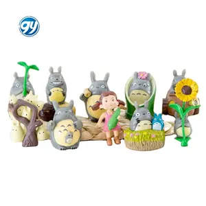 Gy 10 Stks/set Figuur Set Japanse Anime Mijn Buurman Totoro Q Versie Mini Figuren Auto Decoreren Accessoires