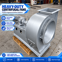Ventilateur centrifuge industriel haute efficacité pour la collecte de poudres, idéal pour les usines de ciment et les lignes de production de silice, sur mesure