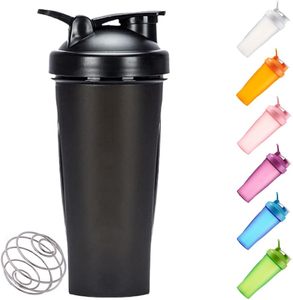Custom Logo 400/600Ml Bpa Free Water <b>Bottle</b> <b>Protein</b> Shaker Plastic Water <b>Bottles</b> With Lids and Shake Ball - Product Image 1