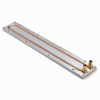 Radiateur de refroidissement liquide intégré à canal en cuivre - Plaque froide haute efficacité pour pack de batteries et module de commande de véhicules électriques