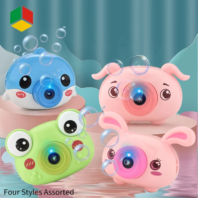 QS игрушки, новинка, Забавный светлый и музыкальный пластиковый мыльный пузырь, камера, воздуходувка, пузырьки, игрушки для детей