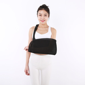 Breathable Mesh Arm <b>Sling</b> For <b>Shoulder</b> Neck Wrist Support Unisex Large Size Black Gray - Product Image 3