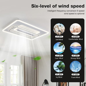 <span class=keywords><strong>Ventilateur</strong></span> de <span class=keywords><strong>plafond</strong></span> sans pales contemporain pour restaurant, <span class=keywords><strong>avec</strong></span> télécommande et lumière LED - Product Image 5