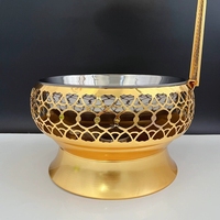 Luxus Modernes Design Gold Restaurant Servier ausrüstung 4L 6L 8L Catering Buffet Essen Erwärmung & Halten Container Set