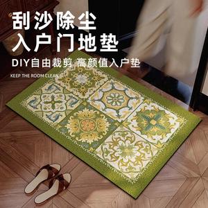 Tapis de porte en cuir rétro américain Madrid, motif géométrique, antidérapant, en fibre de polyester, pour la maison, la salle de bain, l'entrée - Product Image 3