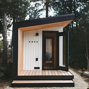 Traditional <b>Outdoor</b> Integrated <b>Shower</b>, Sauna, and Leisure High-End Custom Electric Heater with Wireless Connection Sauna Room - Product Image 5