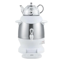 Machine à thé électrique turque de haute qualité, bouilloire en acier inoxydable, samovar d'urne à thé ou de théière électrique