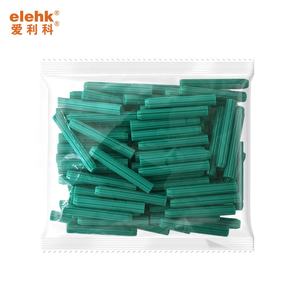 ELEKH Vert 7mm PE Straight Tube Expansion Plastic Ancrage Wall <span class=keywords><strong>Plug</strong></span> 10-12 Gauge Vis 7x25 7x35 7x50 Wall <span class=keywords><strong>Plug</strong></span> for Green - Product Image 1