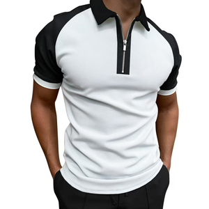 Polo pour homme en coton 100 % bio, teinture écologique, production éthique, vêtements décontractés durables, vert, pour acheteurs en gros - Product Image 2