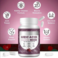 Capsules d'acide urique de marque propre OEM/ODM pour adultes atteints de goutte : soutien à la détoxification rénale et à la restauration de l'équilibre de l'acide urique