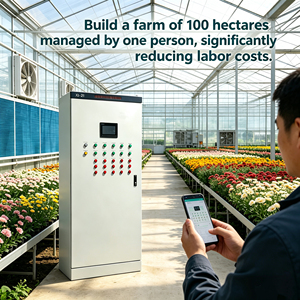YONGAGR Automatisches IoT-Gewächshaus-Klimasteuerungssystem, Fernüberwachung in Echtzeit für Nektarinen-Anbau-Gewächshäuser - Product Image 3