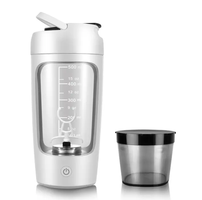 Portable Blender Mixer Shaker Cup Electrical Plastic Protein Shaker Bottle Electric Gym Logo USB Electric Protein Shaker Bottle