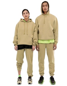 Alta calidad Anti-pilling Unisex Tallas grandes 100% Algodón Fleece Street Brown Hombres Jersey en blanco Sudaderas con capucha de gran tamaño - Product Image 4