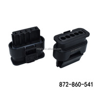 Connecteurs automobiles à bas prix 872-860-541 Pa66 Gf25 Contact en cuivre Connecteurs de prise automobile 12V 12A