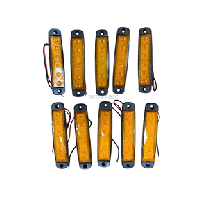 Feu de position latéral à LED ambre 6 LED, étanche et personnalisé pour voiture, bus, camion, remorque - Product Image 3